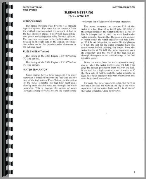 Service Manual for Caterpillar 977K Traxcavator Sample Page From Manual