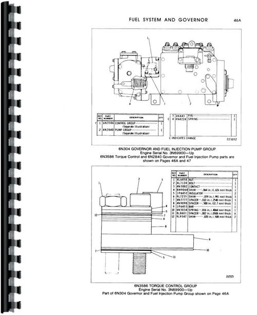 Parts Manual for Caterpillar 977L Traxcavator Sample Page From Manual