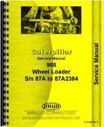Service Manual for Caterpillar 988 Wheel Loader