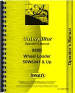Operators Manual for Caterpillar 988B Wheel Loader