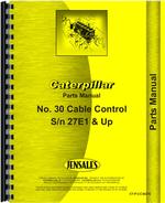 Parts Manual for Caterpillar 30 Cable Control Attachment
