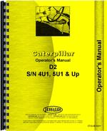 Operators Manual for Caterpillar D2 Crawler