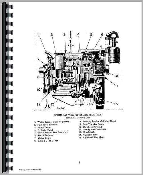 Service Manual for Caterpillar D2 Crawler Engine Sample Page From Manual