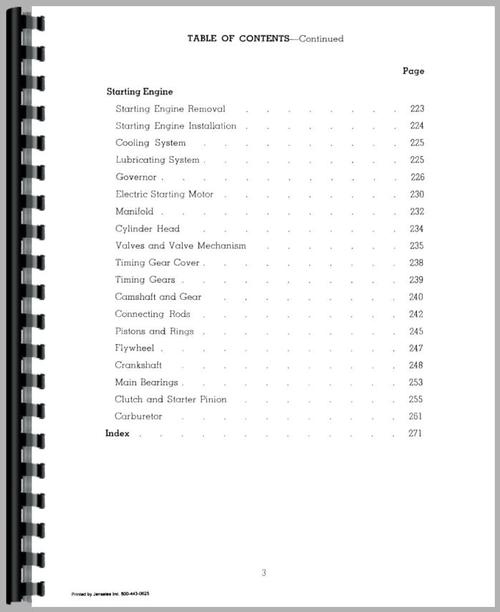 Service Manual for Caterpillar D311 Engine Sample Page From Manual