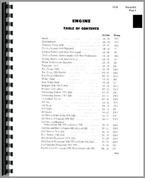 Service Manual for Caterpillar D342 Engine Sample Page From Manual