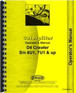 Operators Manual for Caterpillar D4 Crawler