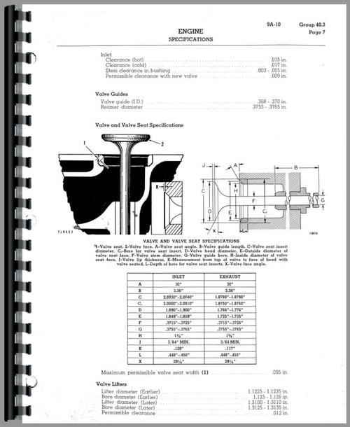 Service Manual for Caterpillar D4 Crawler Sample Page From Manual
