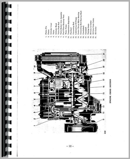 Service Manual for Caterpillar D4 Crawler Engine Sample Page From Manual