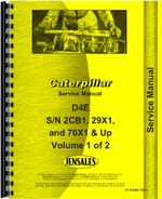 Service Manual for Caterpillar D4E Crawler