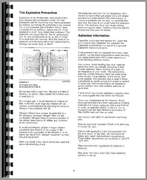 Service Manual for Caterpillar D4E Crawler Sample Page From Manual