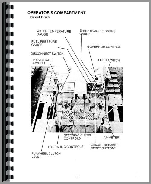 Operators Manual for Caterpillar D5 Crawler Sample Page From Manual
