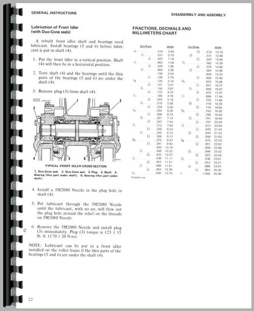 Service Manual for Caterpillar D5 Crawler Sample Page From Manual