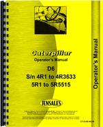 Operators Manual for Caterpillar D6 Crawler