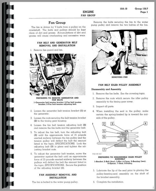 Service Manual for Caterpillar D6 Crawler Sample Page From Manual