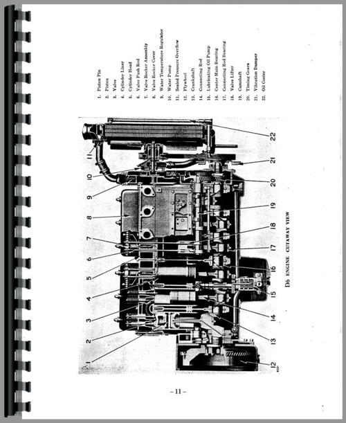 Service Manual for Caterpillar D6 Crawler Engine Sample Page From Manual