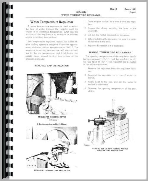 Service Manual for Caterpillar D6B Crawler Sample Page From Manual