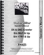 Operators Manual for Caterpillar D6C Crawler