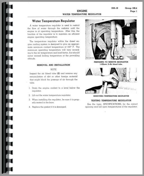 Service Manual for Caterpillar D6C Crawler Sample Page From Manual