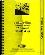 Operators Manual for Caterpillar D7 Crawler