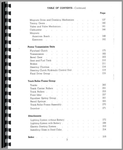 Service Manual for Caterpillar D7 Crawler Sample Page From Manual