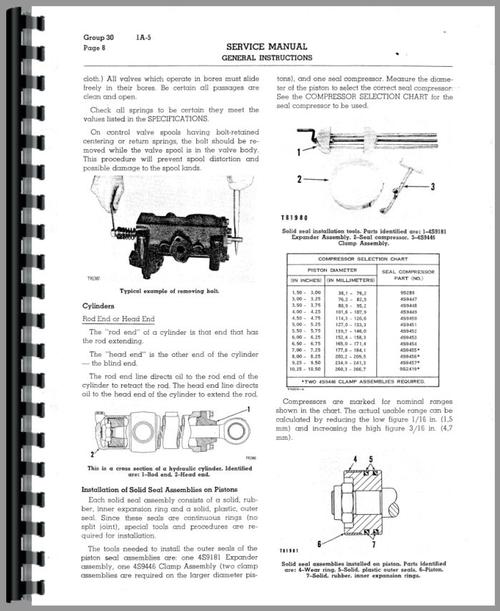 Service Manual for Caterpillar D7E Crawler Sample Page From Manual