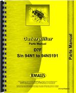Parts Manual for Caterpillar D7F Crawler
