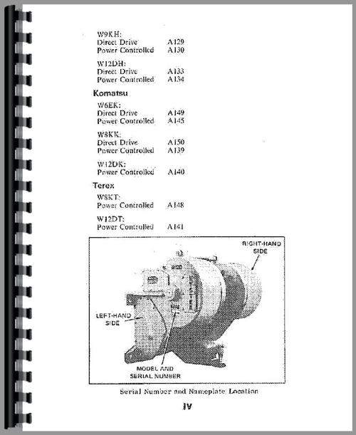 Operators Manual for Caterpillar D7K Hyster Winch Attachment Sample Page From Manual