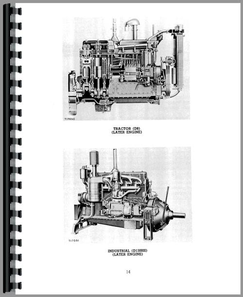 Service Manual for Caterpillar D8 Crawler Engine Sample Page From Manual