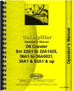 Operators Manual for Caterpillar D8H Crawler