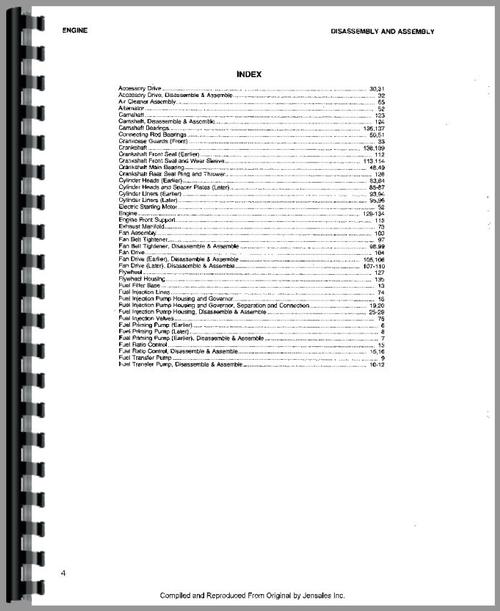 Service Manual for Caterpillar D8K Crawler Sample Page From Manual