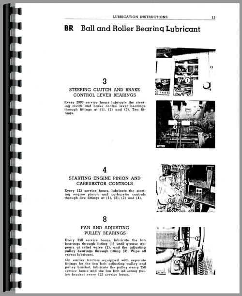 Operators Manual for Caterpillar D9 Crawler Sample Page From Manual