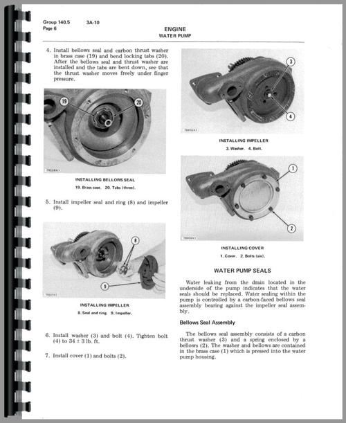 Service Manual for Caterpillar D9 Crawler Sample Page From Manual