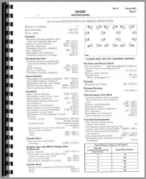 Service Manual for Caterpillar D9G Crawler Sample Page From Manual