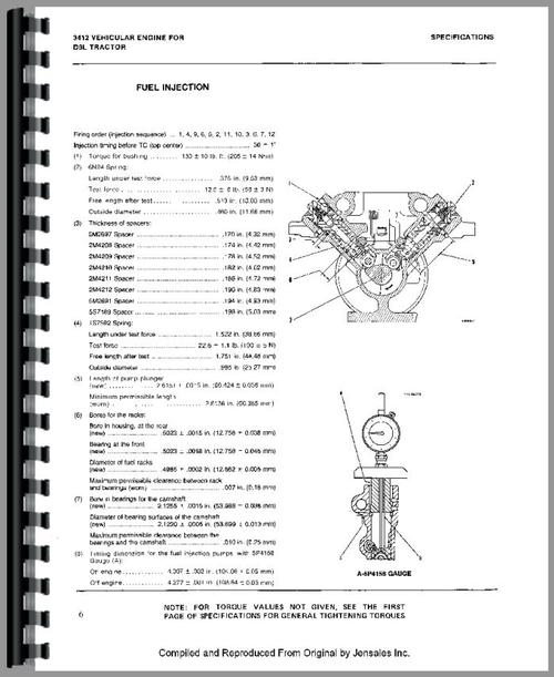 Service Manual for Caterpillar D9L Crawler Sample Page From Manual