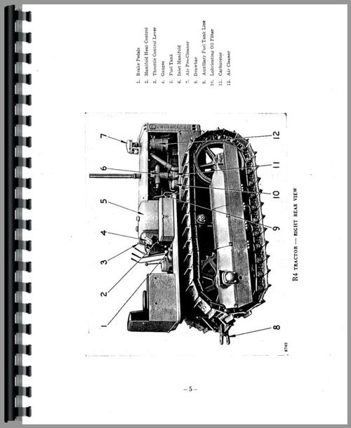 Service Manual for Caterpillar R4 Crawler Sample Page From Manual