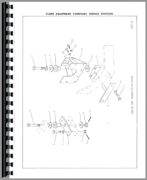 Parts Manual for Clark BL700 Tractor Loader Backhoe Sample Page From Manual
