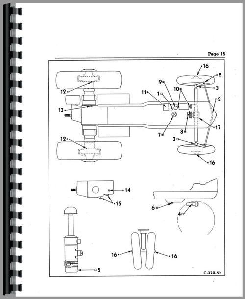 Operators Manual for Cockshutt 20 Tractor Sample Page From Manual