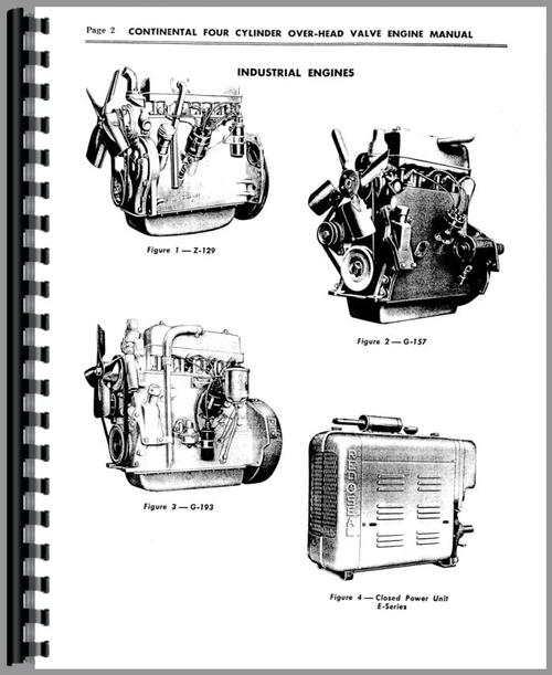 Service Manual for Continental Engines E-201 Engine Sample Page From Manual