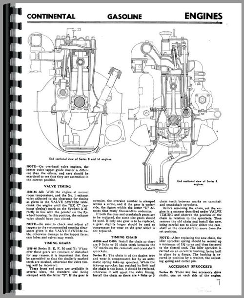 Service Manual for Continental Engines E-400 Engine Sample Page From Manual