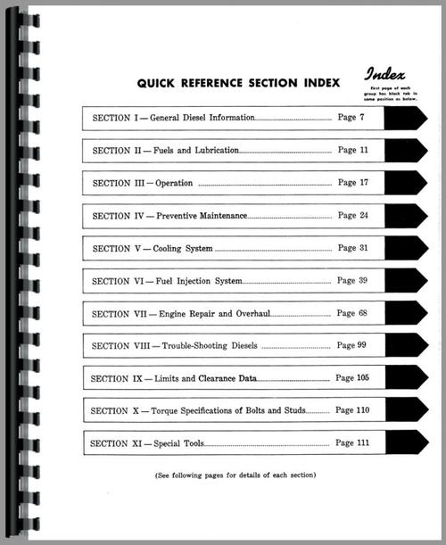 Service Manual for Continental Engines FD-201 Engine Sample Page From Manual