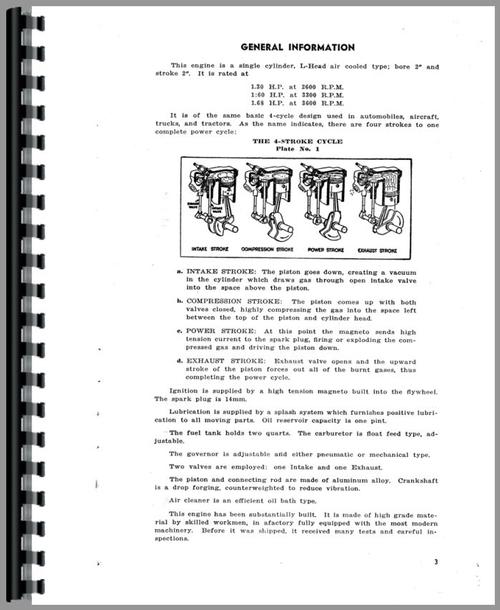 Service Manual for David Bradley 917.5751 Walk Behind Tractor Sample Page From Manual