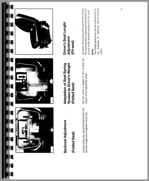 Operators Manual for Deutz (Allis) 6240 Tractor Sample Page From Manual