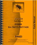 Parts Manual for Deutz (Allis) D10006 Tractor