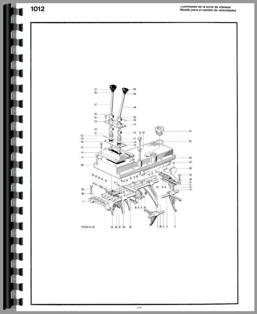 Parts Manual for Deutz (Allis) D10006 Tractor Sample Page From Manual