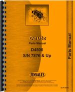 Parts Manual for Deutz (Allis) D4506 Tractor
