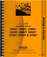 Operators Manual for Deutz (Allis) D4507 Tractor