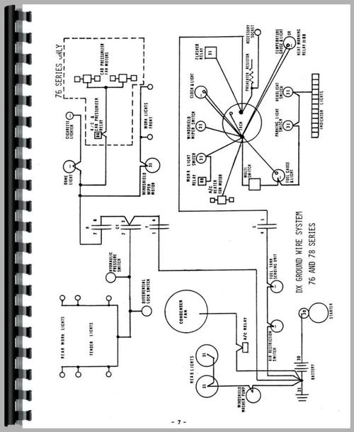 Deutz  Allis  D6207 Tractor Wiring Diagram Service Manual