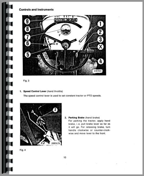 Operators Manual for Deutz (Allis) D6806 Tractor Sample Page From Manual