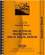 Operators Manual for Deutz (Allis) DX4.10 Tractor