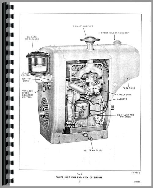 Service Manual for Ditch Witch 2200 Trencher Wisconsin Engine Sample Page From Manual